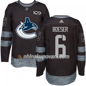 Vancouver Canucks Dresy Brock Boeser 6 1917-2017 100th Anniversary Adidas Černá Authentic - Pánské